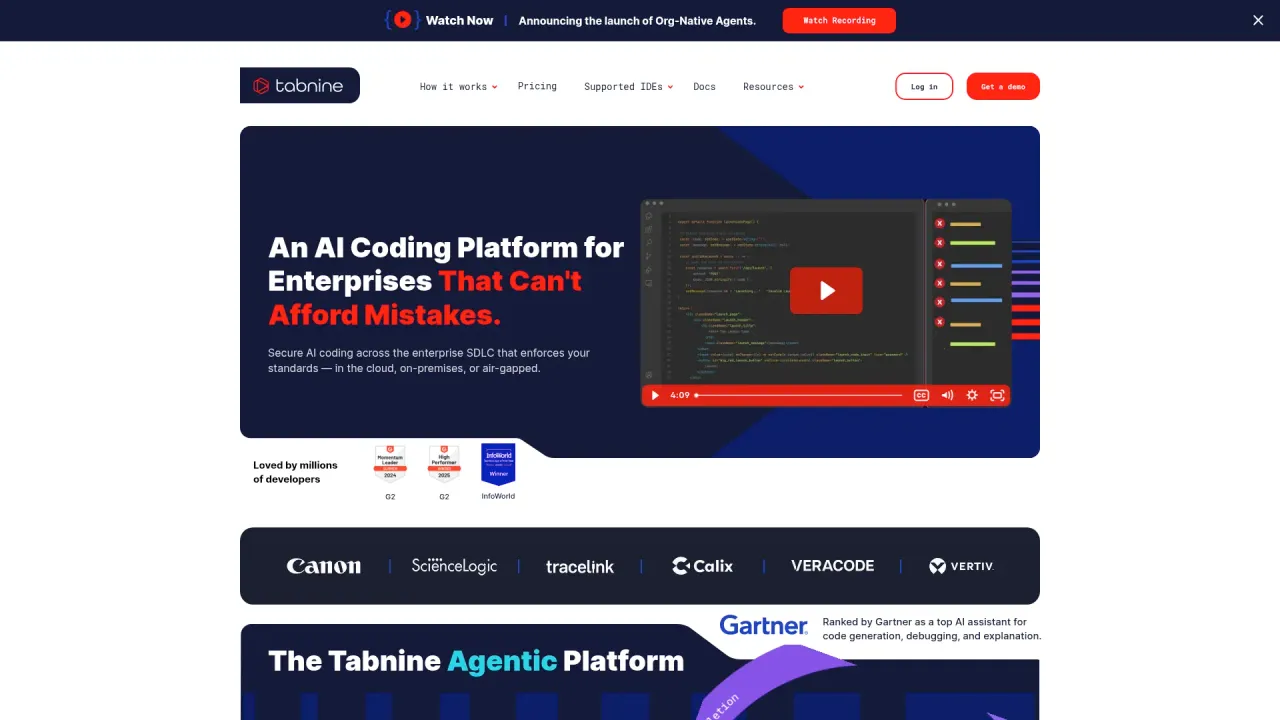 Tabnine AI Code Assistant: Secure IDE Autocomplete